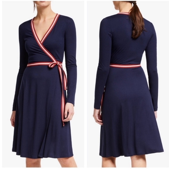 Boden Dresses & Skirts - Boden Cara Jersey Wrap Dress in Navy